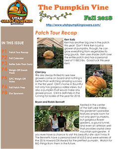 Current Newsletter Utah Giant Pumpkin Growers